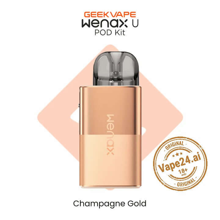 Wenax U Pod Kit in Dubai - GeekVape’s Best for MTL & RDTL VapingDevice Models ::: Champagne gold