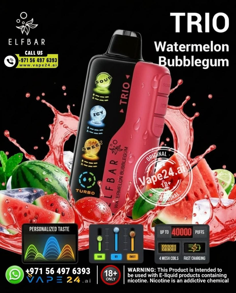 ELF BAR Trio 40K Disposable Vape 40000 Puffs – Custom Flavor Modes | Dubai UAE