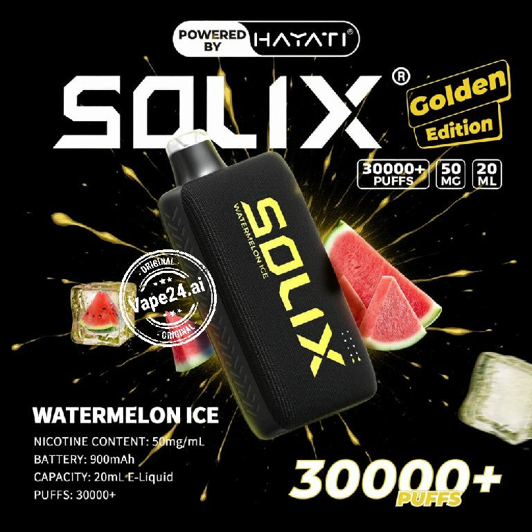 Hayati Solix 30000 Puffs Golden Edition Disposable Vape  in Dubai UAE