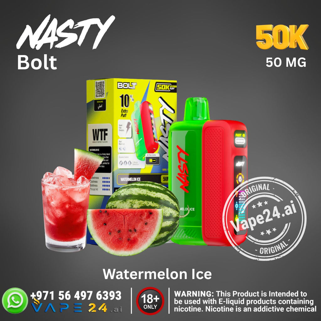 Nasty Bolt Hyperbeast 50K Puffs 50mg Disposable Vape in UAE