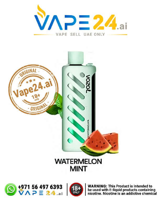 Vozol Gear Shisha 25000 Puffs Disposable Vape in Dubai Flavors: Watermelon Mint