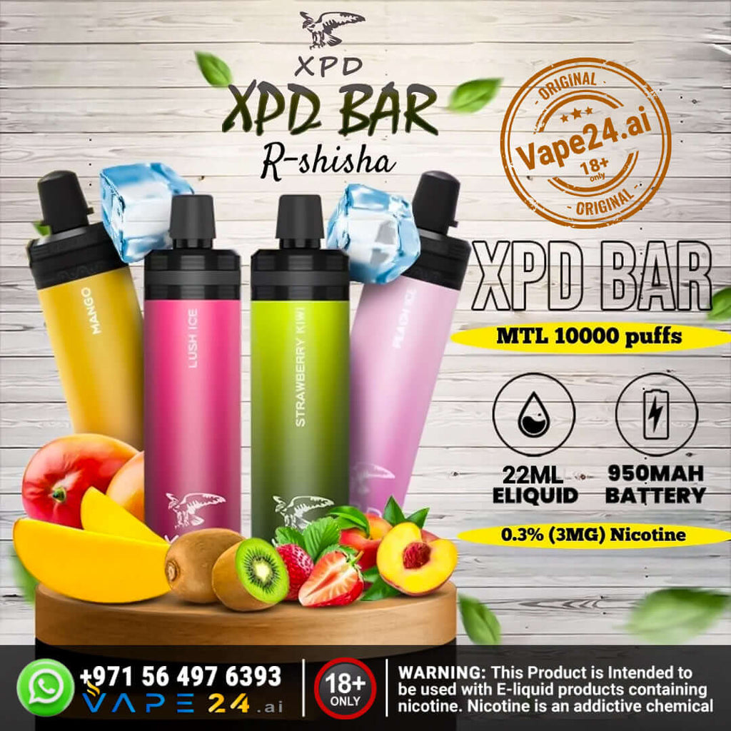 XPD BAR R Shisha 10000 Puffs Disposable Vape in UAEFlavors ::: Mango Ice