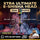 Promotional graphic for an Xtra Ultimate E-Shisha Head hookah set, featuring a glass hookah with a black and gold top, smoke effects, and a man in traditional Middle Eastern attire in the lower right corner. Text highlights 120K puffs, 20ml e-liquid, 1500mAh battery, and adjustable airflow.