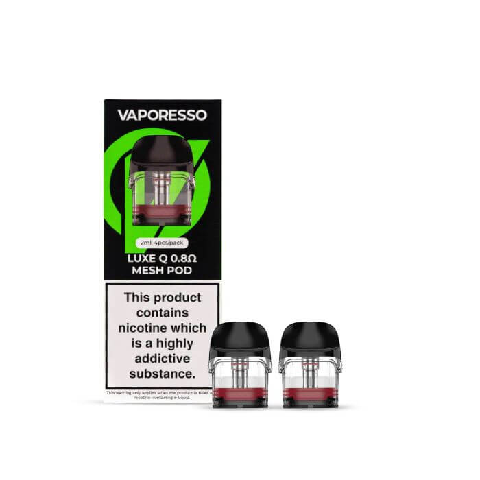 Vaporesso Luxe Q Replacement Pods 2ml with packaging, designed for enhanced vaping experience in UAE.