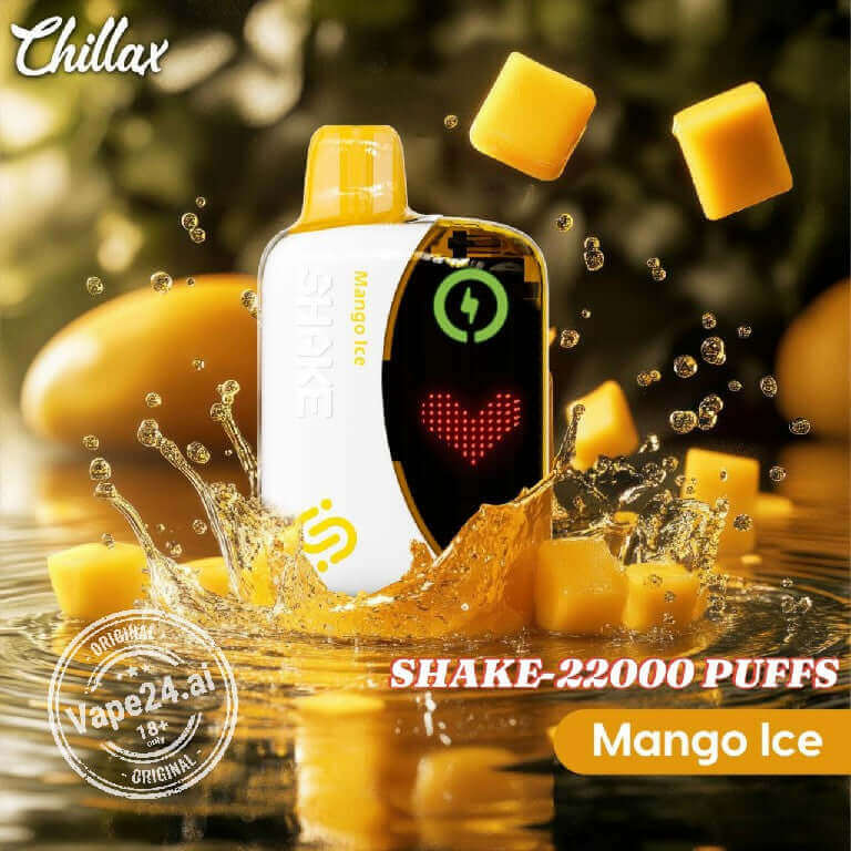 Chillax Shake 25000 Puffs Disposable Vape-Best Price in DubaiFLAVOR ::: Mango Ice