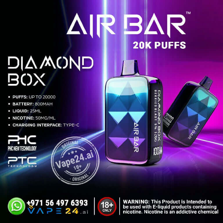 Air Bar Diamond Box 20000 Puffs - Best Vape in DubaiFlavors ::: Arctic Icy