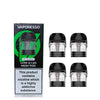 Vaporesso Luxe Q Replacement Pods 4-Pack 2ml Mesh Pods with nicotine warning label