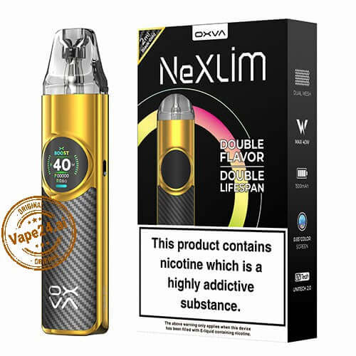 OXVA NeXLIM Pod System Kit 1500mAh – Buy in Dubai UAE Choose Model: Black Gold