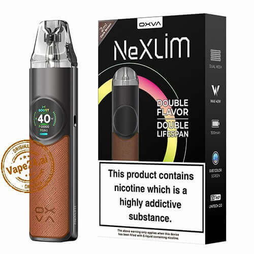 OXVA NeXLIM Pod System Kit 1500mAh – Buy in Dubai UAE Choose Model: Dark Brown