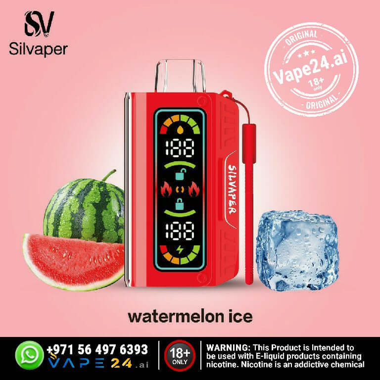 Silvape Watermelon Ice Disposable Vape with 20000 Puffs in Dubai