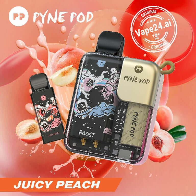 Pyne Pod 8000 Puffs Disposable Vape | Replaceable Pod | 50mgFLAVOR ::: Juicy Peach