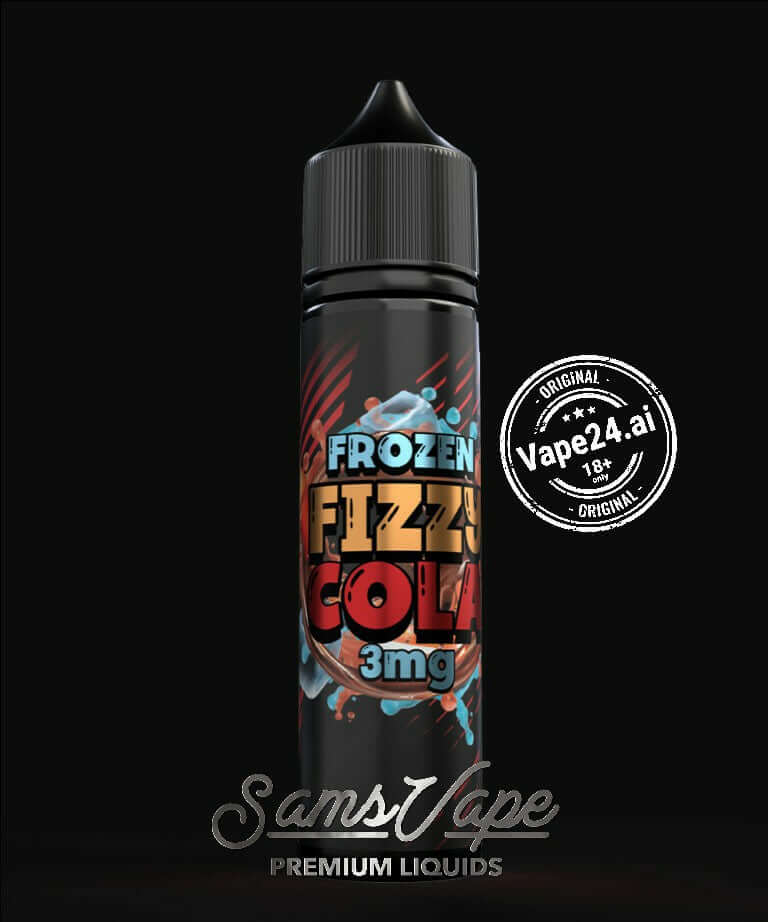 SAMS VAPE Frozen Fizzy Cola E-Liquid 3mg in 60ml bottle, premium vaping experience.