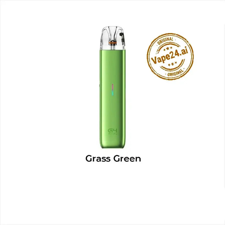 Uwell Caliburn G4 Mini Pod System in Grass Green color, compact and stylish vaping device.
