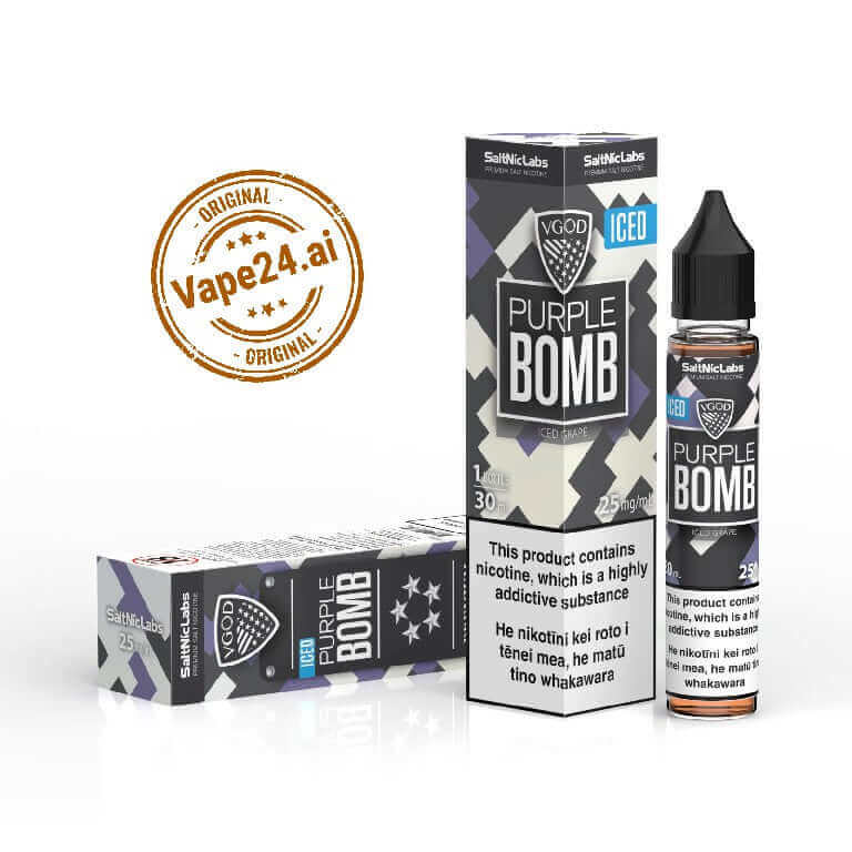 VGOD SaltNic 30ML E-Liquids - All Flavors Available in DubaiFLAVOR-: Purple Bomb ICED