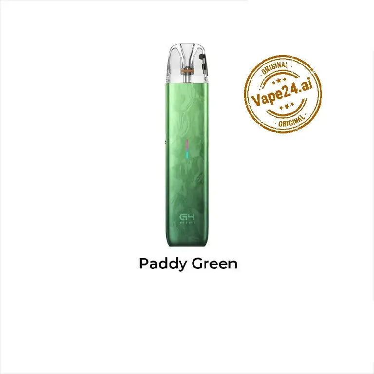 Uwell Caliburn G4 Mini 35W Pod System in Paddy Green color, featuring sleek design and compact size.