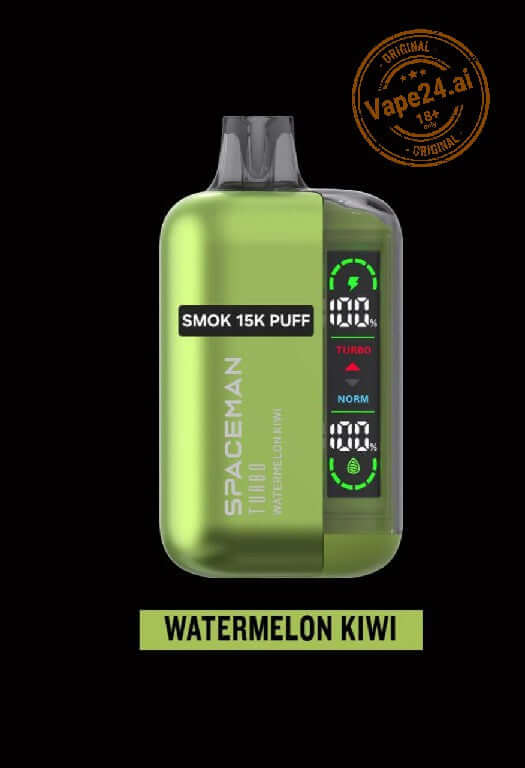 SMOK Spaceman Turbo 15000 Puffs Disposable Vape in DubaiFlavors ::: Watermelon Kiwi