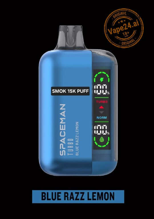 SMOK Spaceman Turbo 15000 Puffs Disposable Vape in DubaiFlavors ::: Blue Razz Lemon