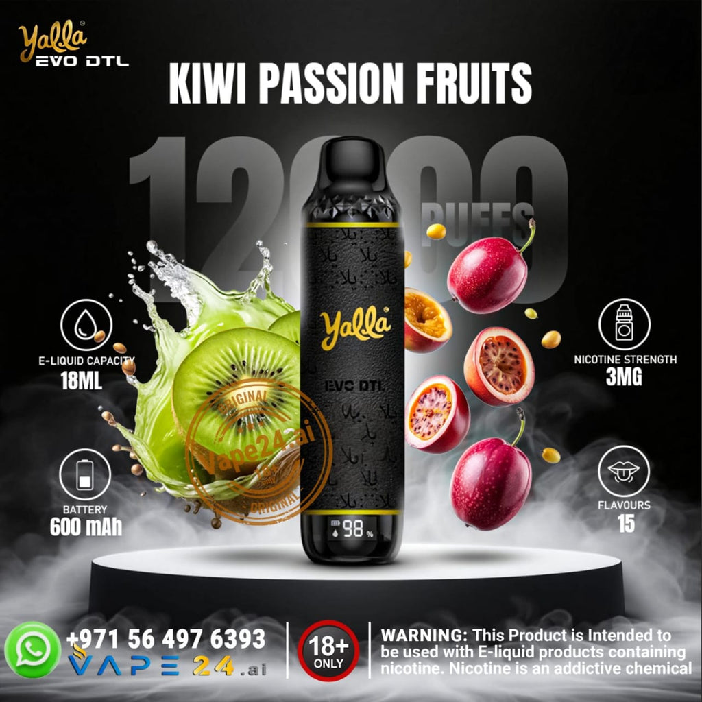 Yalla EVO DTL 12000 Puffs Disposable Vape in Dubai UAE