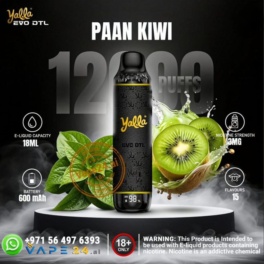 Yalla EVO DTL 12000 Puffs Disposable Vape in Dubai UAE