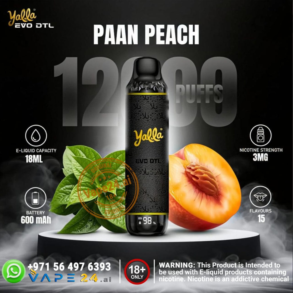 Yalla EVO DTL 12000 Puffs Disposable Vape in Dubai UAE