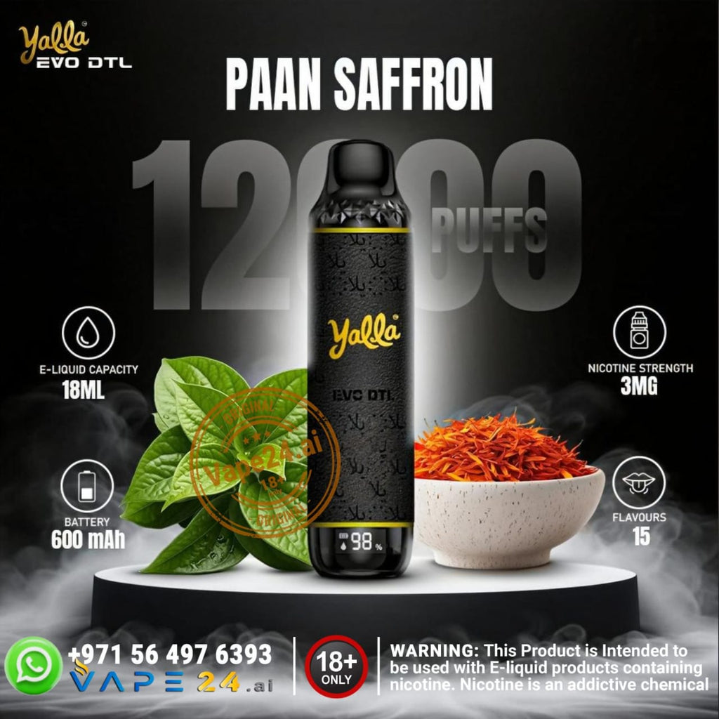 Yalla EVO DTL 12000 Puffs Disposable Vape in Dubai UAE