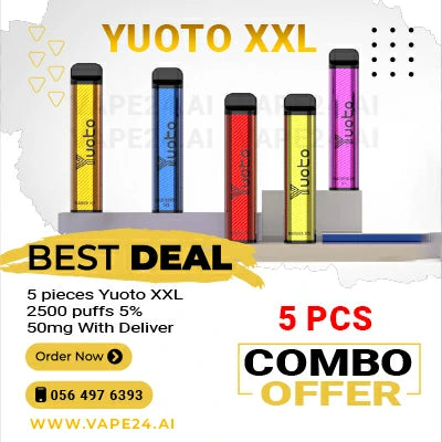 Yuoto XXL Best Offer 5p Combo 2500 Puffs Disposable Vape Dubai