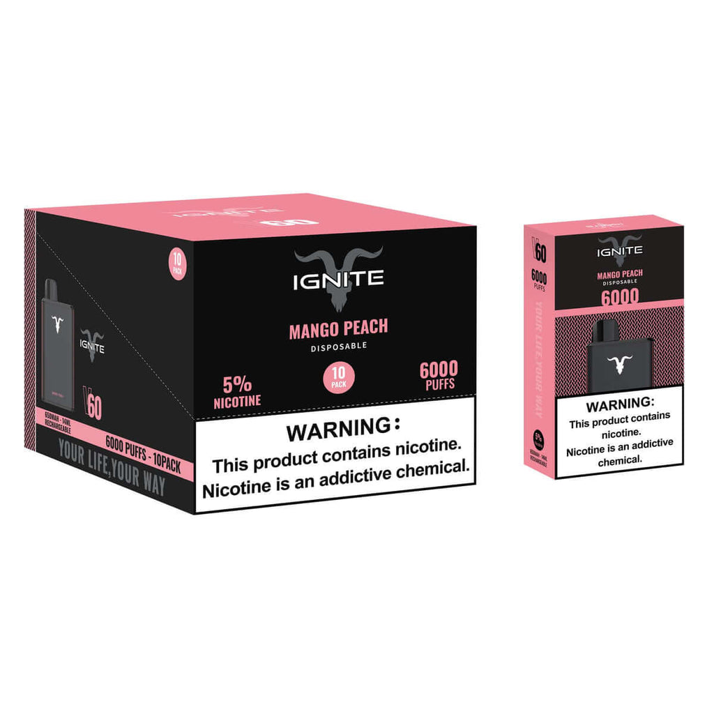 Ignite V60 Disposable Vape 6000 Puffs Luxury Look Available Now In UAE 2023