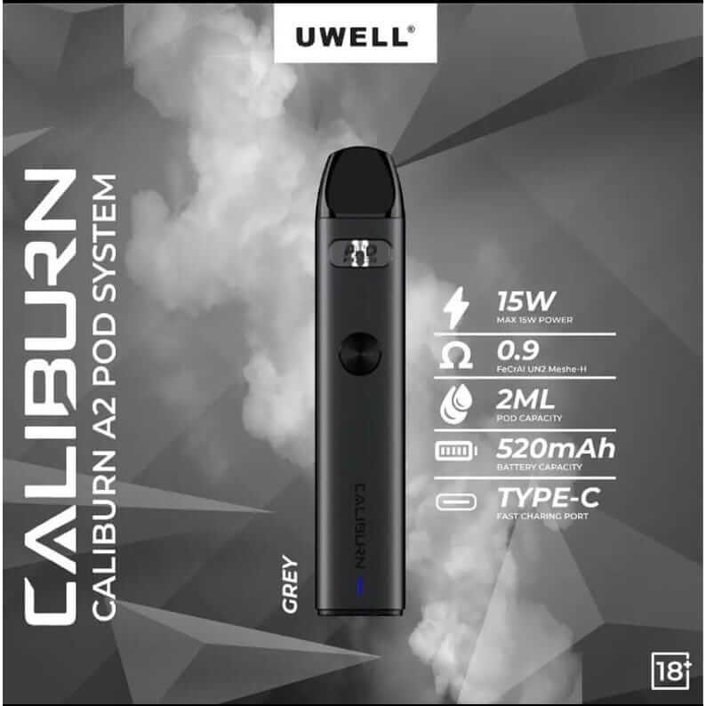 UWELL Caliburn A2 Pod Kit 2023 - Fast Charge in UAE vape24.ai UWELL Caliburn A2 Pod Kit 2023 - Fast Charge in UAE vape24.ai