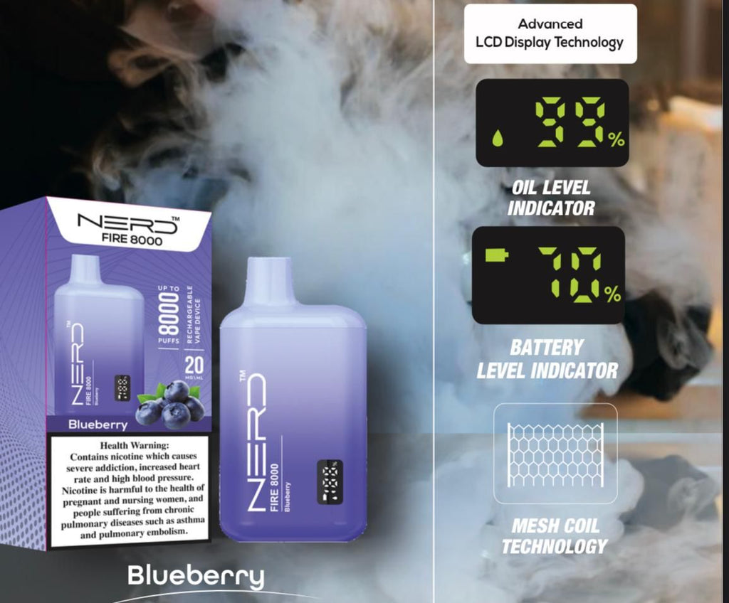 Nerd Fire 8000 Disposable Vape 2% Nic - Buy Now vape24.ai Nerd Fire 8000 Disposable Vape 2% Nic - Buy Now vape24.ai