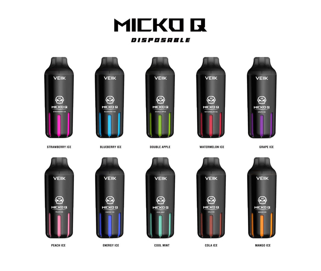 VEIIK Micko Q 5500puffs vape disposable good and top sellingflavors: Black Mamba