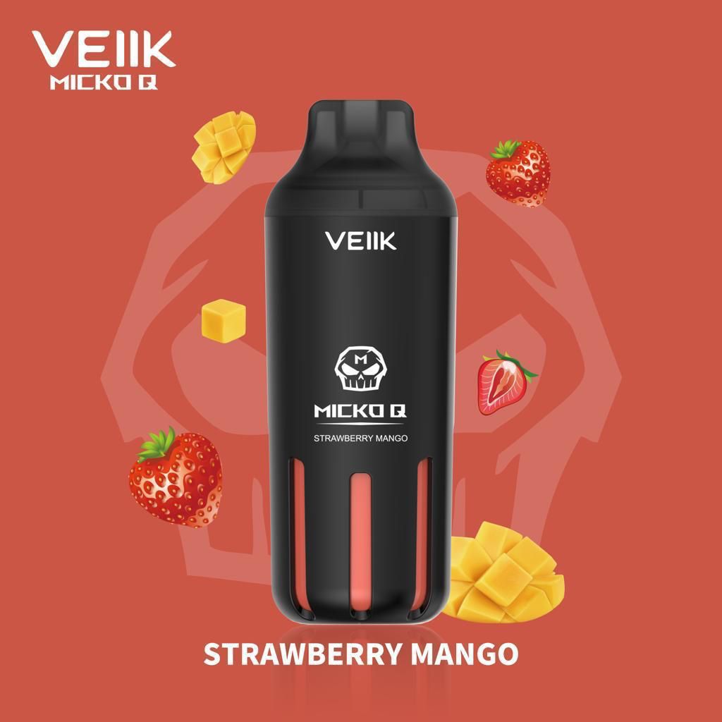 VEIIK Micko Q 5500puffs vape disposable good and top sellingflavors: Black Mamba